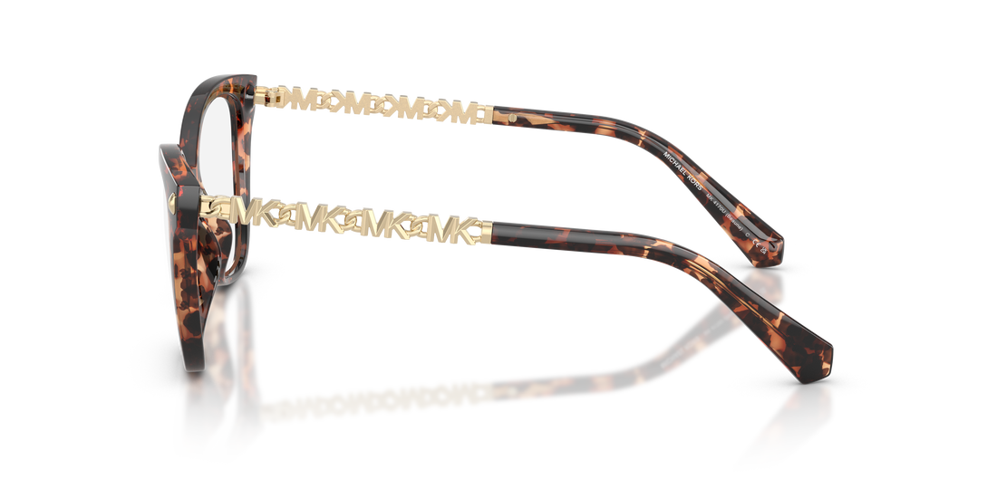 Prescription glasses michael kors mk4170u beaune 3006 havana butterfly femenino size 52mm - Detailed view