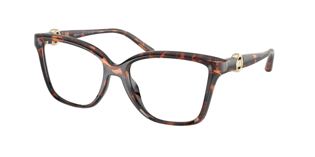 Prescription glasses michael kors mk4180u kobe 4031 havana square femenino size 49mm - Main view