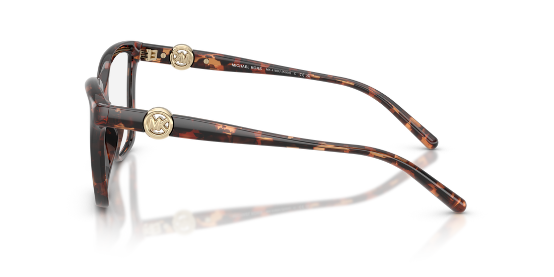 Prescription glasses michael kors mk4180u kobe 4031 havana square femenino size 54mm - Detailed view