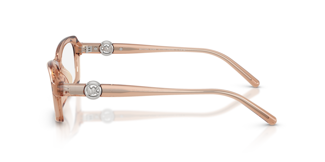 Prescription glasses michael kors mk4182u hakone 4051 marron round femenino size 54mm - Detailed view