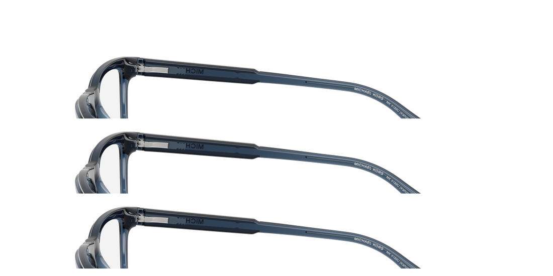 Prescription glasses michael kors mk4189u kahulu 3002 azul rectangular masculino size 55mm - Detailed view