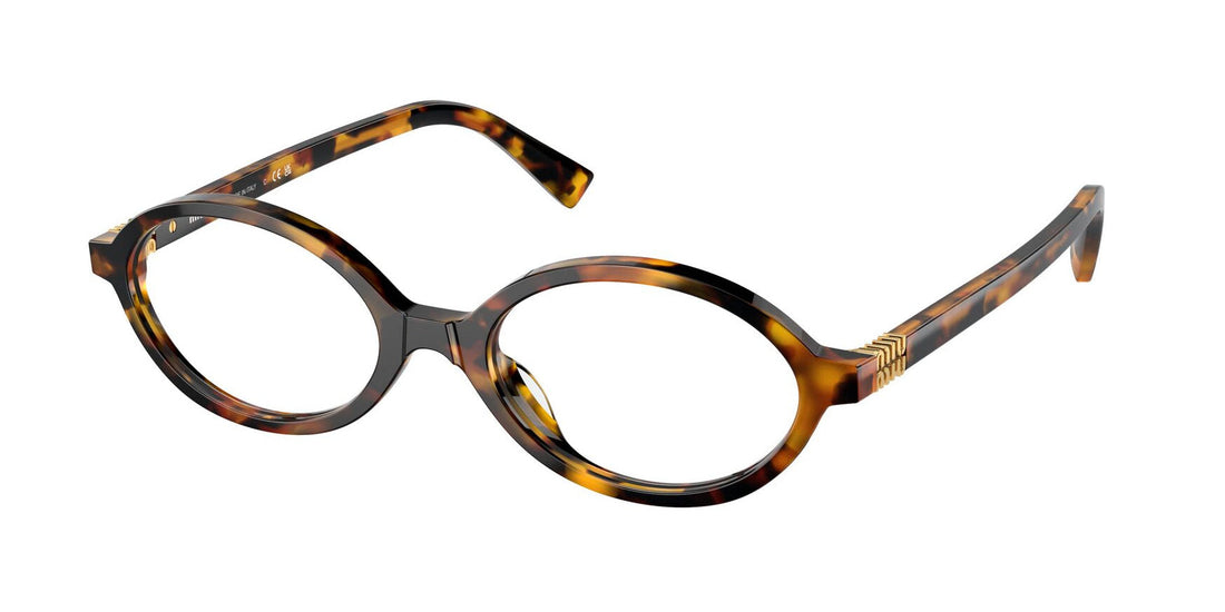 Glasögon miu miu mu 01xv vau1o1 havana oval femenina storlek 50mm - Huvudvy
