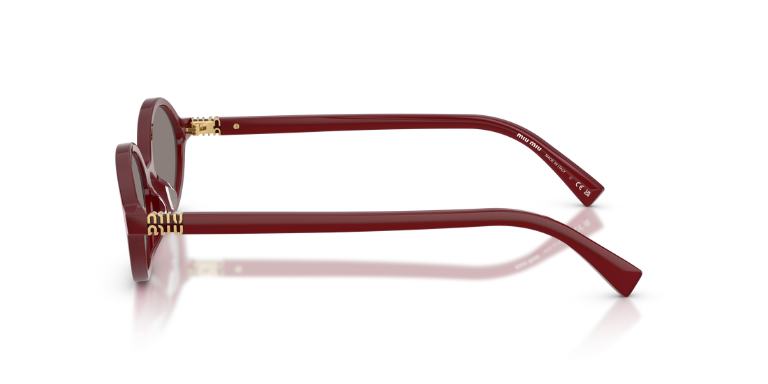 Zonnebrillen miu miu mu 04zs 21i80q rojo oval femenino maat 50mm - Detailaanzicht