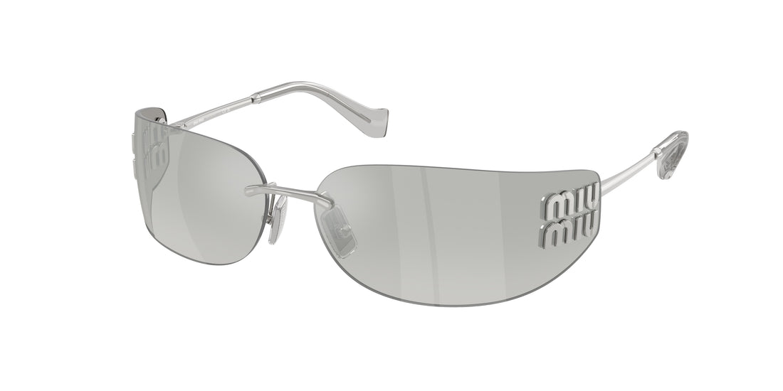Occhiali da sole miu miu mu a51s 1bc10y plateado rectangular femenino taglia 75mm - Vista principale