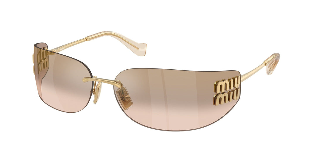 Solglasögon miu miu mu a51s 5ak20p dorado rectangular femenino storlek 75mm - Huvudvy