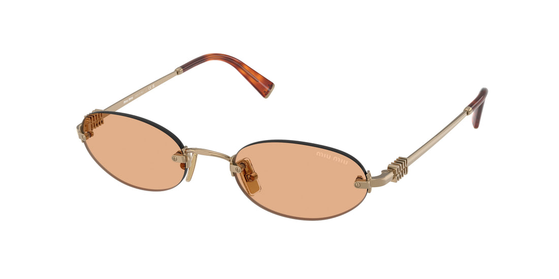 Óculos de sol miu miu mu a54s 7oe90x marron oval femenino tamanho 51mm - Vista principal