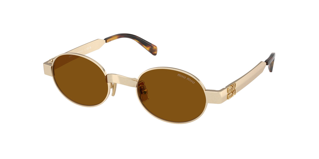 Gafas de sol miu miu mu b51s 22m20v dorado oval femenino talla 47mm - Vista principal