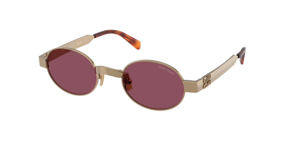 Óculos de sol miu miu mu b51s 7oe30y marron oval femenino tamanho 47mm - Vista principal