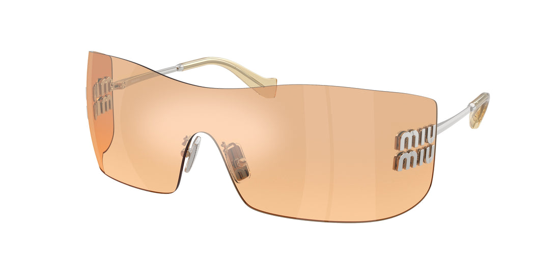 Óculos de sol miu miu mu b53s 1bc80y plateado rectangular femenino tamanho 44mm - Vista principal