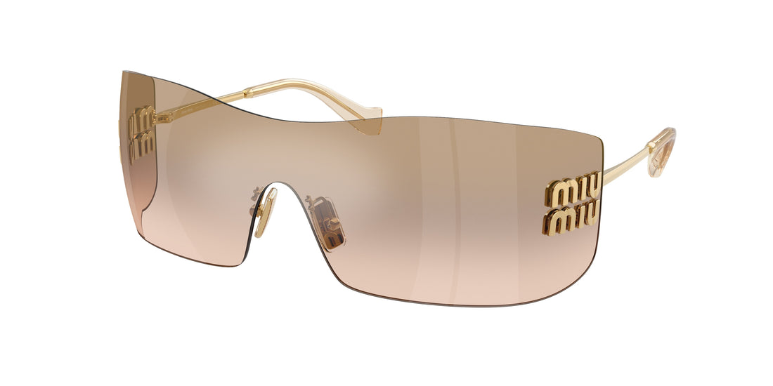 Gafas de sol miu miu mu b53s 5ak20p dorado rectangular femenino talla 44mm - Vista principal