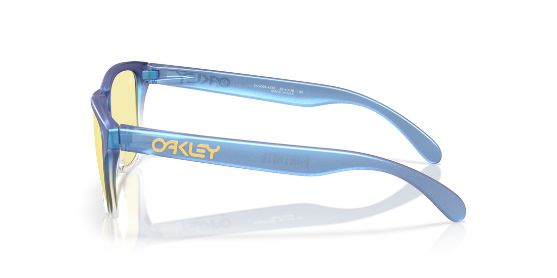 Óculos de sol oakley oj9006 frogskins xs 900642 azul square infantil tamanho 53mm - Vista de detalhe