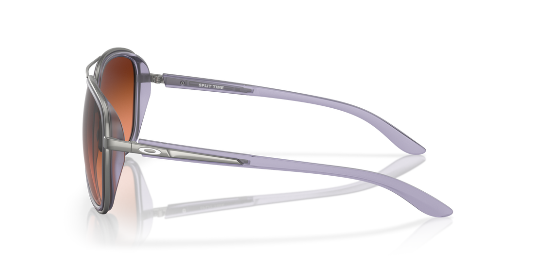 Óculos de sol oakley oo4129 split time 412926 morado round femenino tamanho 58mm - Vista de detalhe