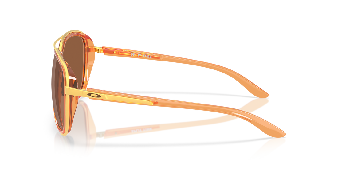 Óculos de sol oakley oo4129 split time 412928 naranja round femenino tamanho 58mm - Vista de detalhe