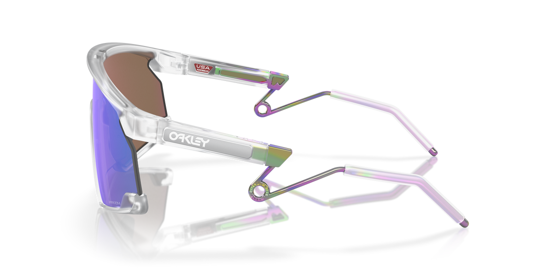 Óculos de sol oakley oo9237 bxtr metal 923702 blanco mask masculina tamanho 39mm - Vista de detalhe