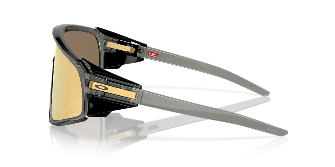 Lunettes de soleil oakley oo9404 latch panel 940405 gris mask unisex taille 35mm - Vue détaillée