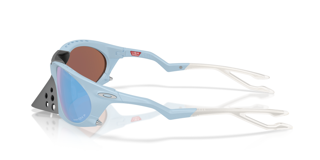 Occhiali da sole oakley oo9437 plantaris 943704 gris oval masculino taglia 63mm - Vista dettagliata