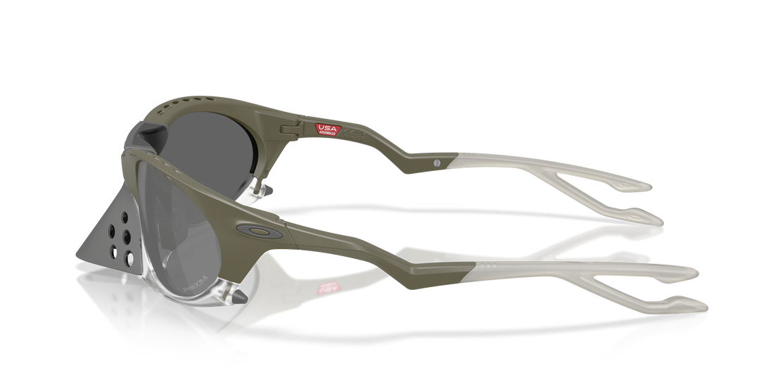 Occhiali da sole oakley oo9437 plantaris 943707 verde oval masculino taglia 63mm - Vista dettagliata