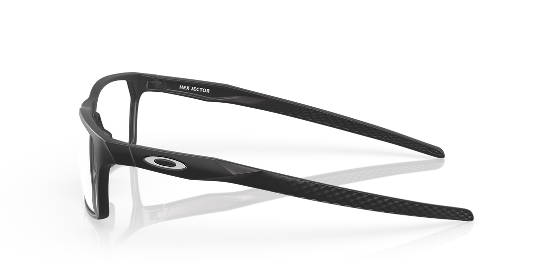 Óculos graduados oakley ox8032 hex jector 803201 negro rectangular masculino tamanho 53mm - Vista de detalhe