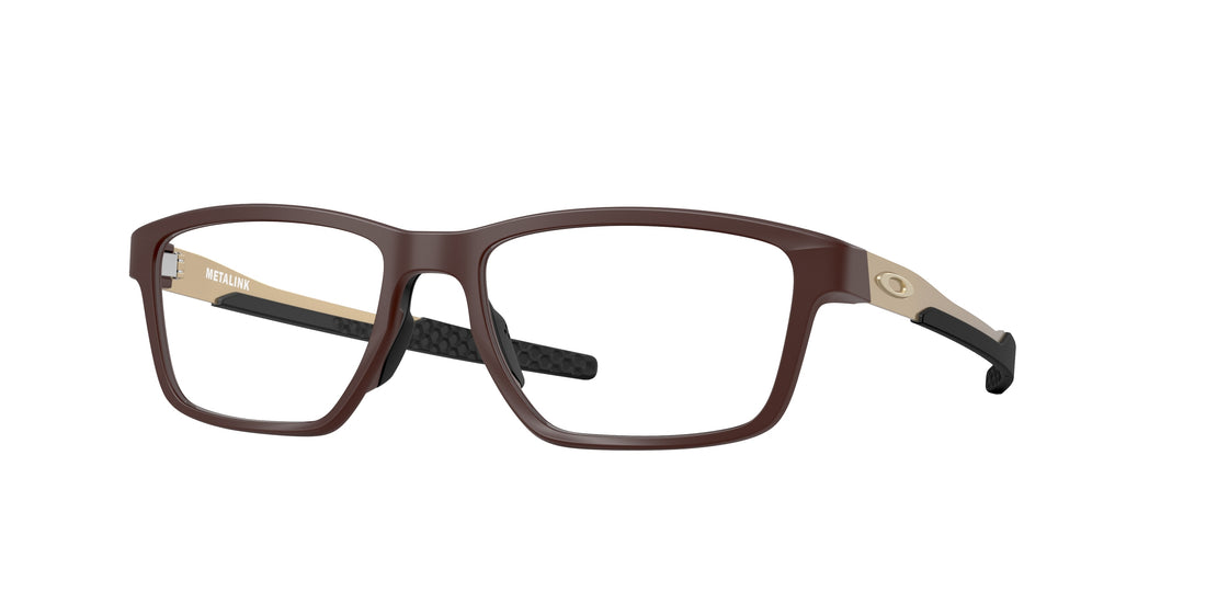 Prescription glasses oakley ox8153 metalink 815314 rojo rectangular masculina size 57mm - Main view