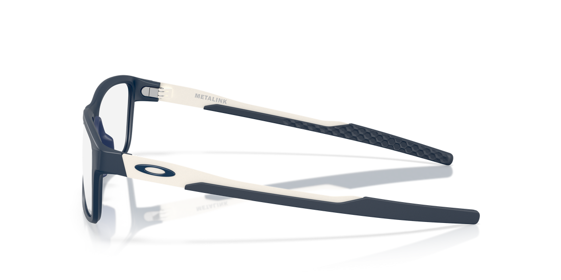 Óculos graduados oakley ox8153 metalink 815316 azul rectangular masculino tamanho 57mm - Vista de detalhe