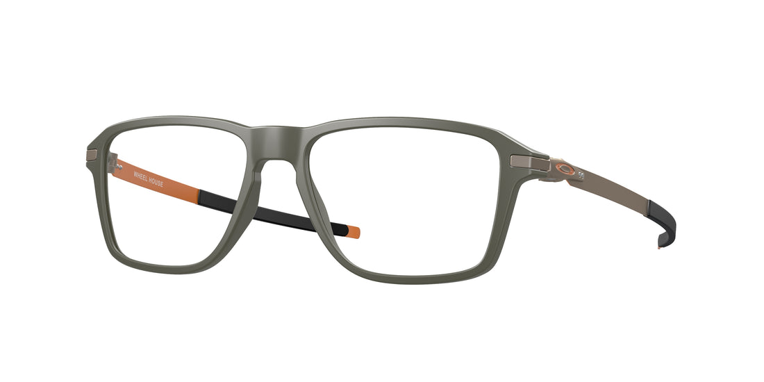 Prescription glasses oakley ox8166 wheel house 816607 verde square masculina size 54mm - Main view
