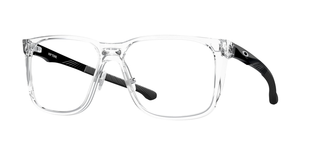 Prescription glasses oakley ox8182 hip tone 818203 transparente square masculina size 58mm - Main view