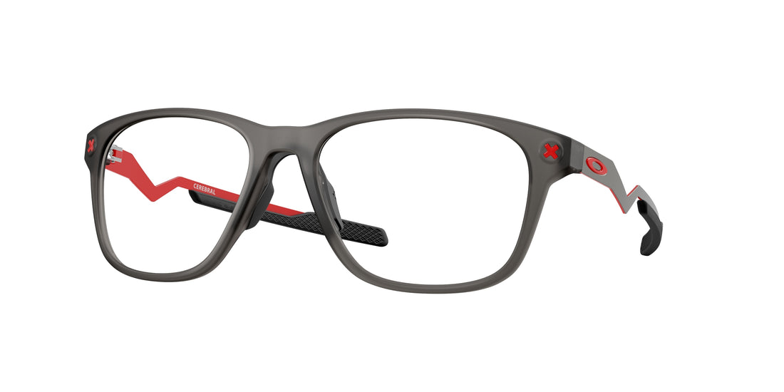 Prescription glasses oakley ox8187 cerebral 818702 gris rectangular masculina size 55mm - Main view