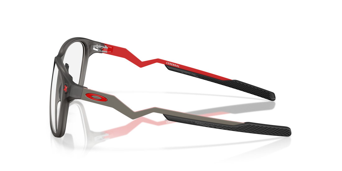 Prescription glasses oakley ox8187 cerebral 818702 gris rectangular masculina size 55mm - Detailed view
