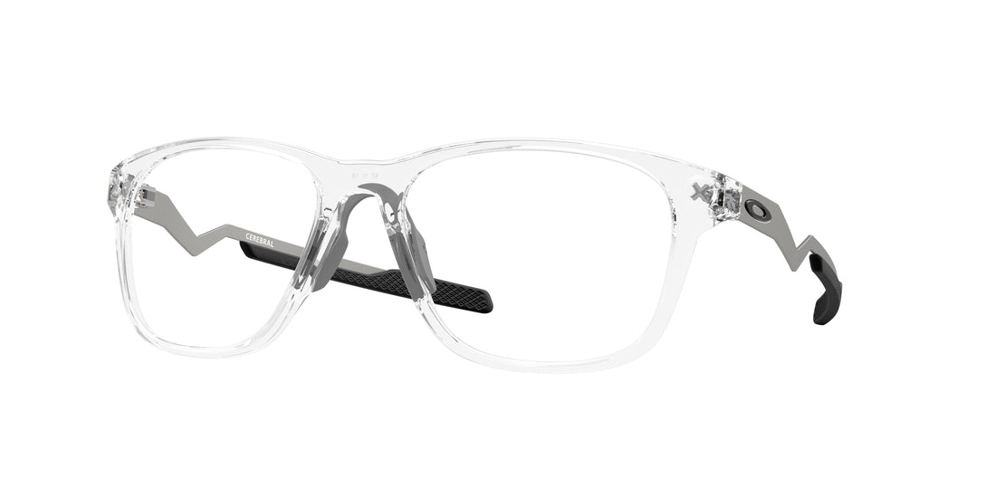 Prescription glasses oakley ox8187 cerebral 818703 transparente rectangular masculina size 55mm - Main view