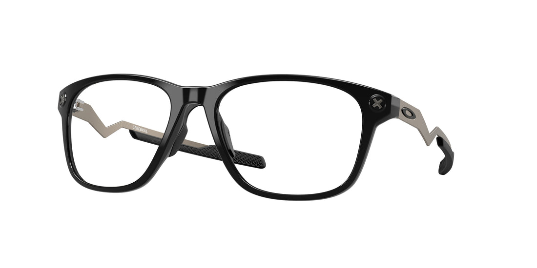 Gafas graduadas oakley ox8187 cerebral 818705 negro rectangular masculina talla 57mm - Vista principal