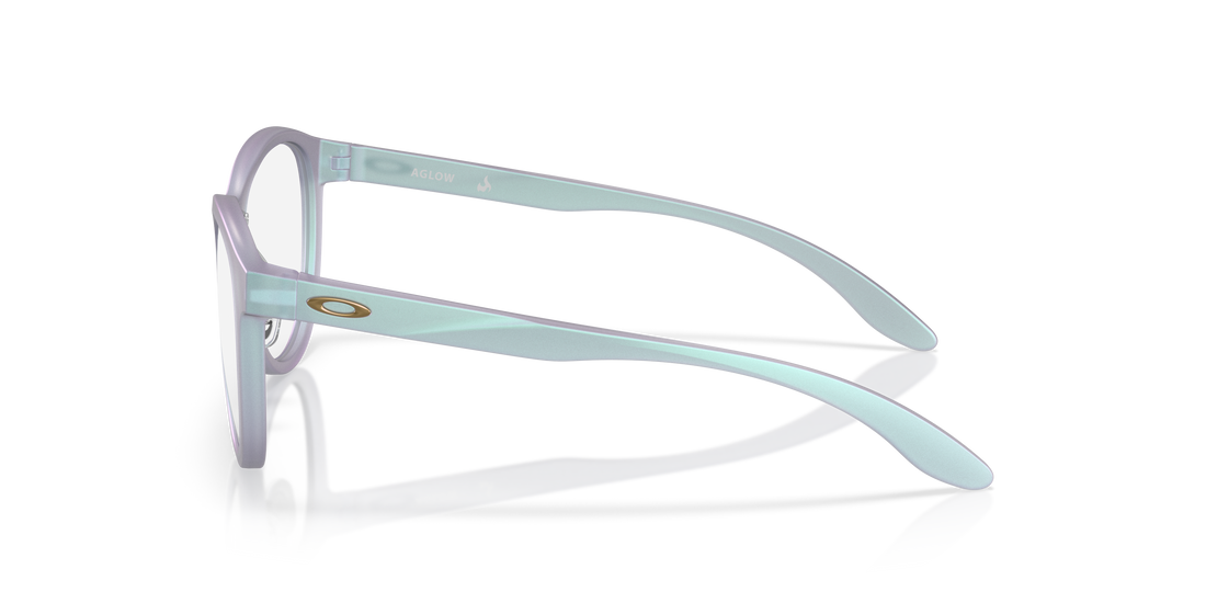 Óculos graduados oakley oy8027d aglow 802706 verde oval infantil tamanho 51mm - Vista de detalhe