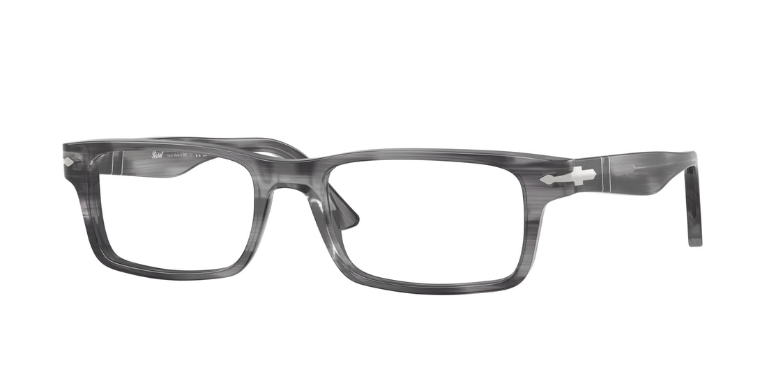 Óculos graduados persol po3050v 1192 gris rectangular masculino tamanho 53mm - Vista principal