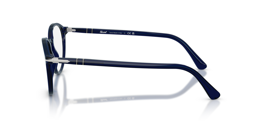 Óculos graduados persol po3218v 181 azul pantos unisex tamanho 51mm - Vista de detalhe