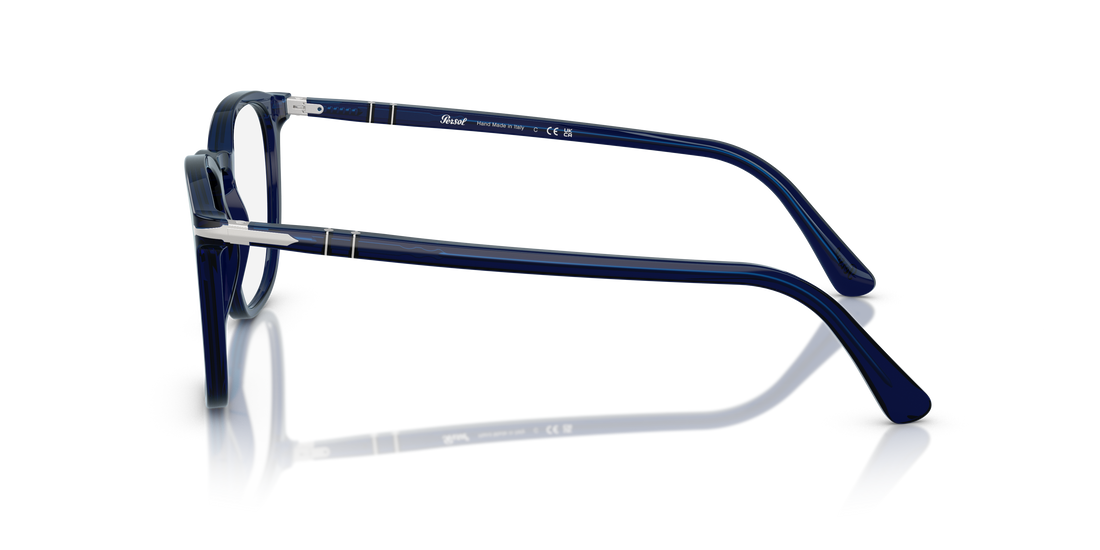 Óculos graduados persol po3318v 181 azul pantos unisex tamanho 51mm - Vista de detalhe