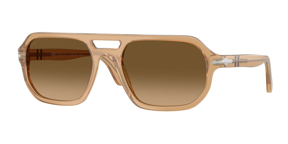 Sunglasses persol po3393s guido 1169m2 marron pillow unisex size 56mm - Main view