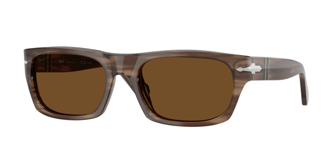 Zonnebrillen persol po3398s 120857 havana rectangular unisex maat 58mm - Hoofdaanzicht