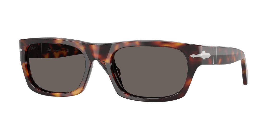 Zonnebrillen persol po3398s 24/b1 havana rectangular unisex maat 58mm - Hoofdaanzicht