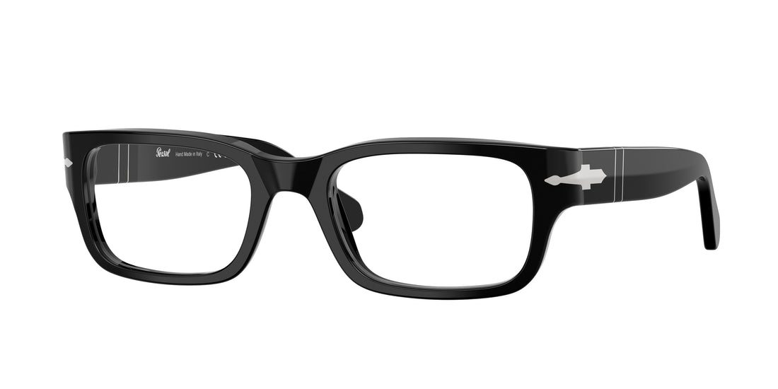 Óculos graduados persol po3399v 95 negro rectangular unisex tamanho 53mm - Vista principal