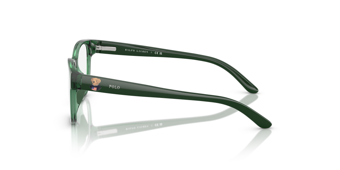 Occhiali da vista polo pp8549u 6312 verde round infantil taglia 45mm - Vista dettagliata