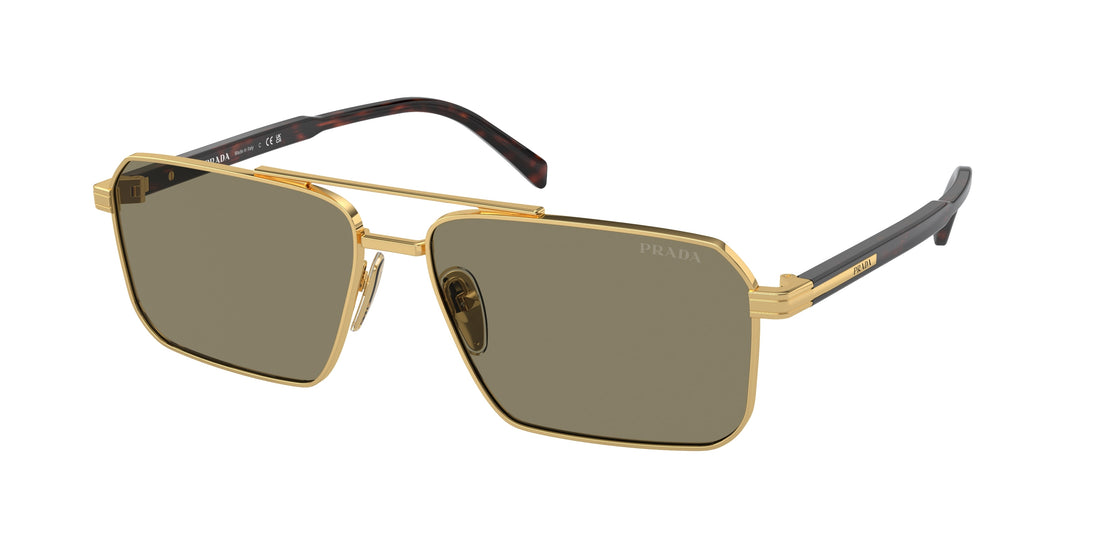 Occhiali da sole prada pr a57s 5ak90f dorado rectangular masculino taglia 61mm - Vista principale