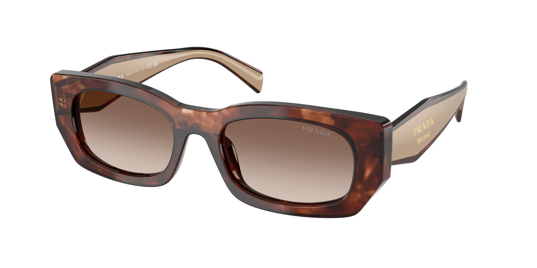 Óculos de sol prada pr b05s 00k10s havana pillow femenino tamanho 53mm - Vista principal