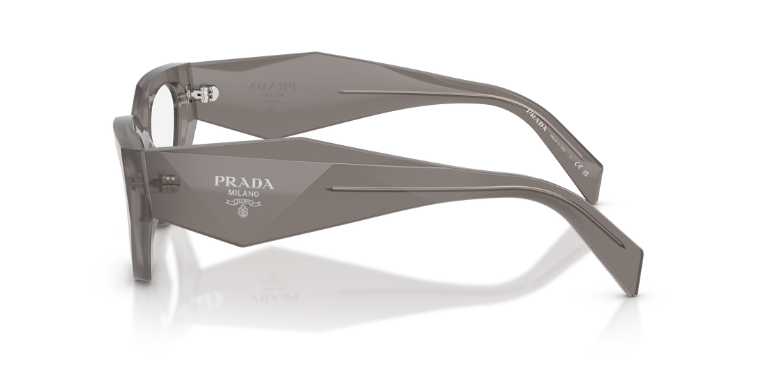 Brillen prada pr c07v 27g1o1 gris irregular femenino größe 54mm - Detailansicht