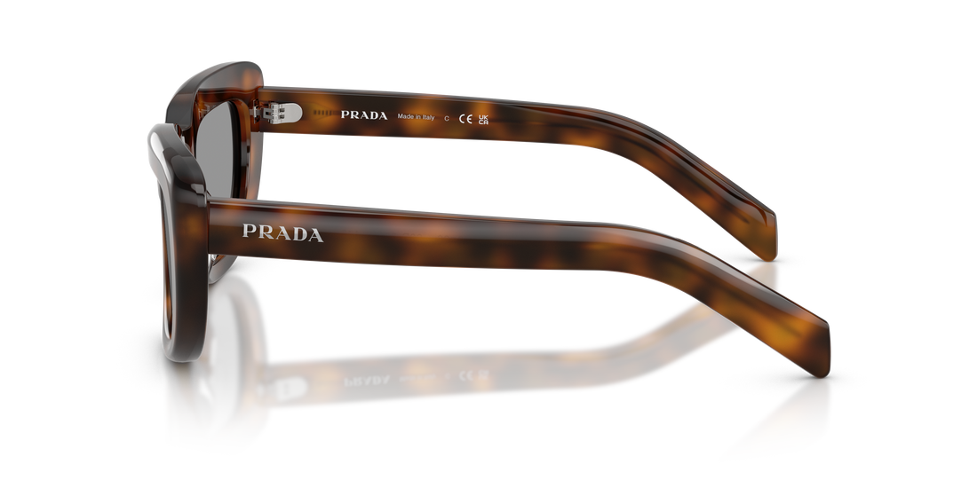 Occhiali da sole prada pr d07s 20d50q havana rectangular femenino taglia 53mm - Vista dettagliata