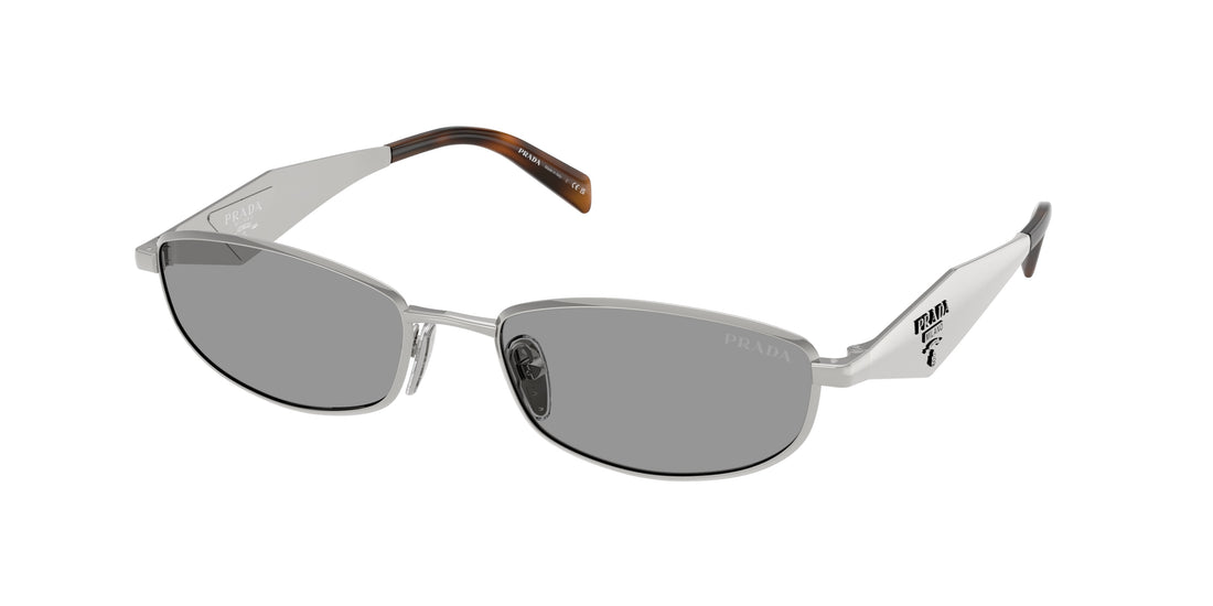 Óculos de sol prada pr d51s 1bc50q plateado oval femenino tamanho 55mm - Vista principal