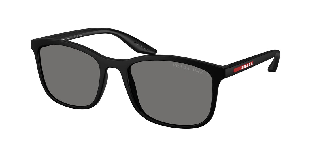 Óculos de sol prada linea rossa ps a08s dg002g negro pillow masculino tamanho 56mm - Vista principal