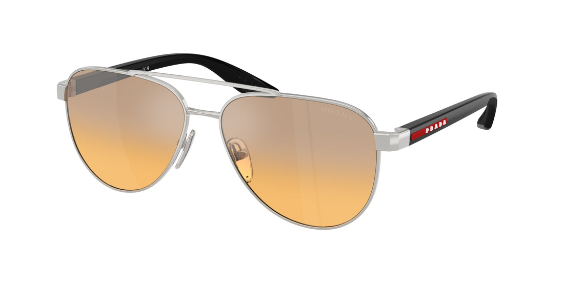 Óculos de sol prada linea rossa ps a52s 1bc40z plateado pilot masculino tamanho 58mm - Vista principal