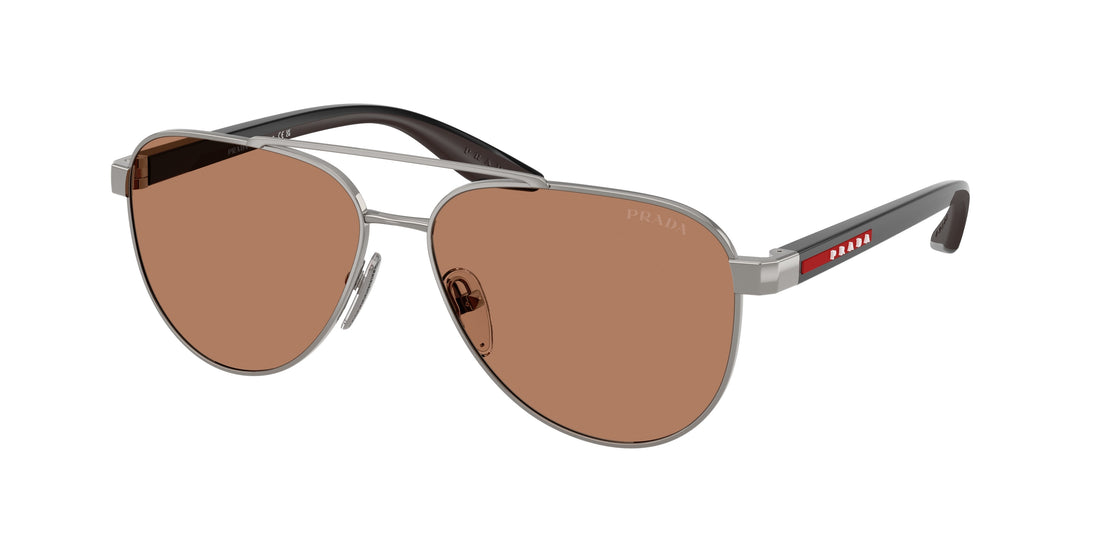 Óculos de sol prada linea rossa ps a52s 5av20d gris pilot masculino tamanho 58mm - Vista principal