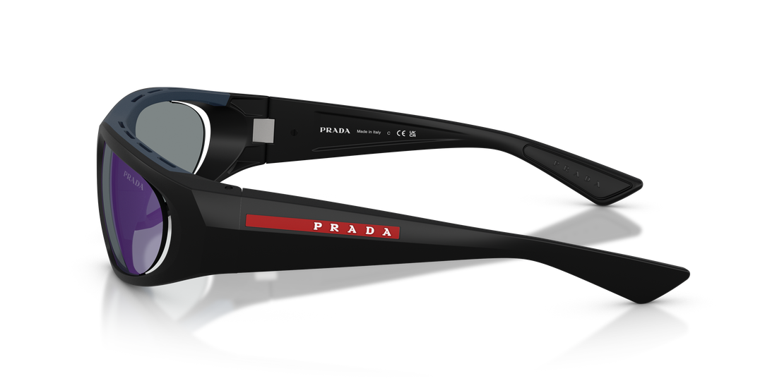 Gafas de sol prada linea rossa ps b03s 1bo10j negro irregular masculino talla 57mm - Vista de detalle