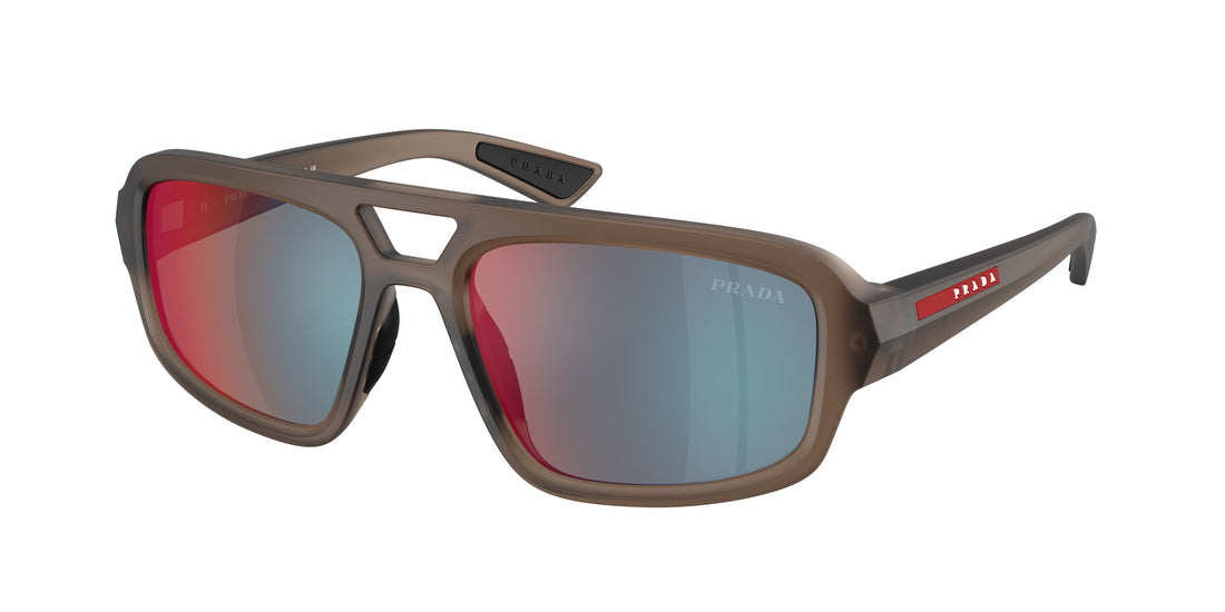 Óculos de sol prada linea rossa ps b11su 29f21a marron irregular masculino tamanho 57mm - Vista principal