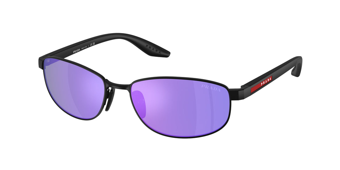 Óculos de sol prada linea rossa ps b53s 1bo60z negro oval masculino tamanho 58mm - Vista principal